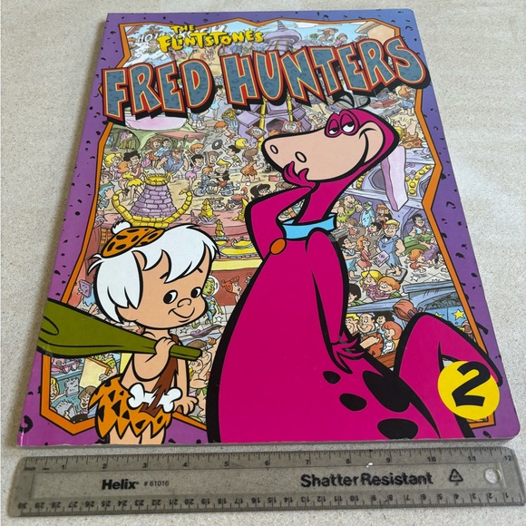 Y2K Jumbo Flintstones Fred Hunters Find & Seek Book - Picture 8 of 8